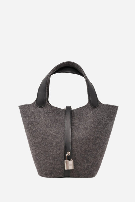 HERMES Feutre Swift Picotin 18 Black