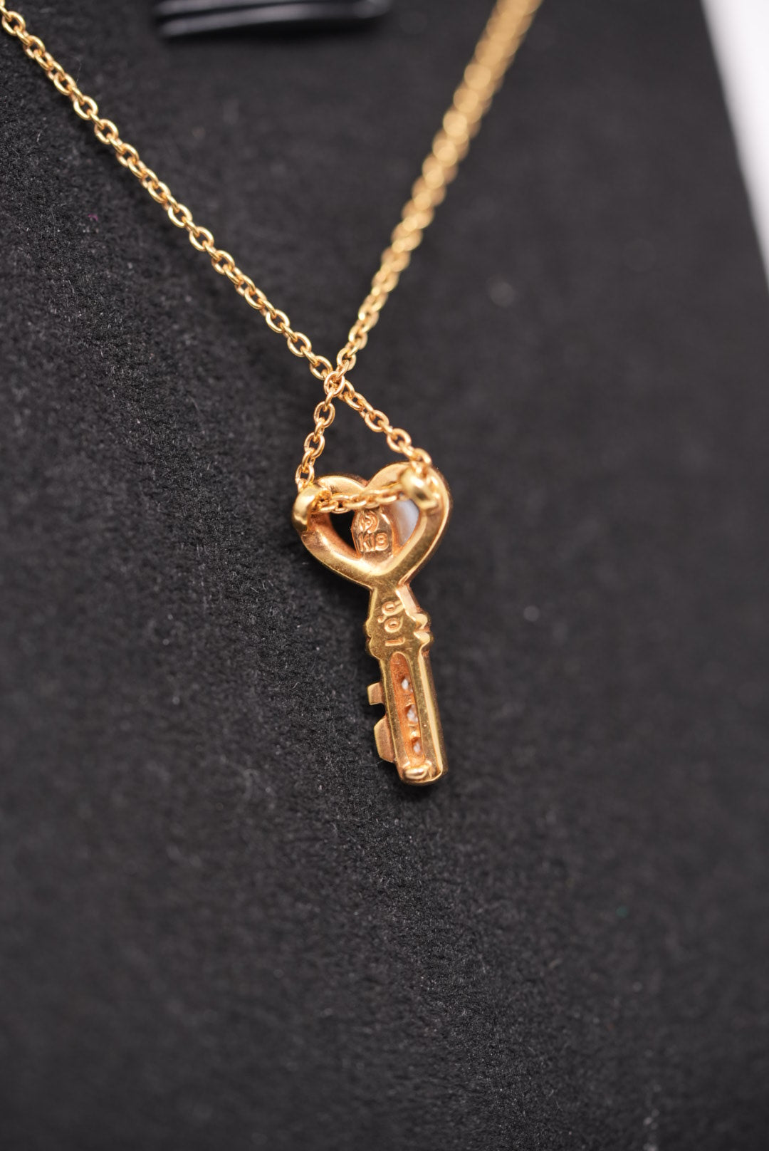 Tasaki Pearl&Diamond Key Necklace