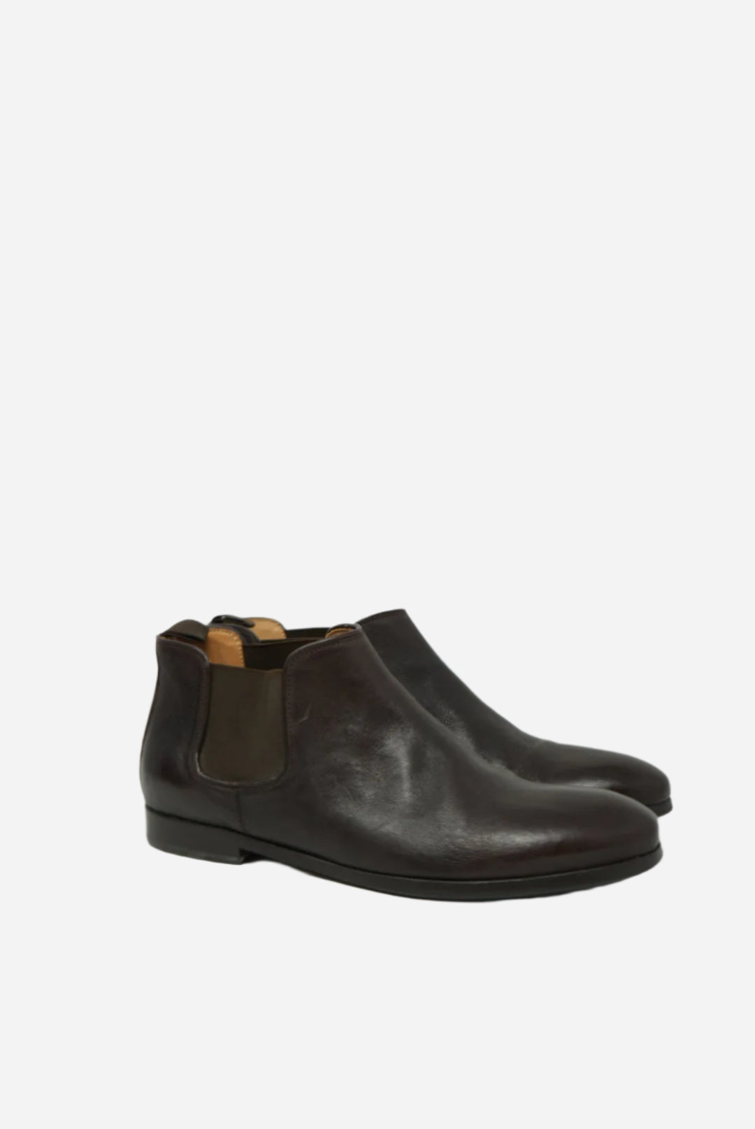 Heschung Brown Leather Ankle Boots