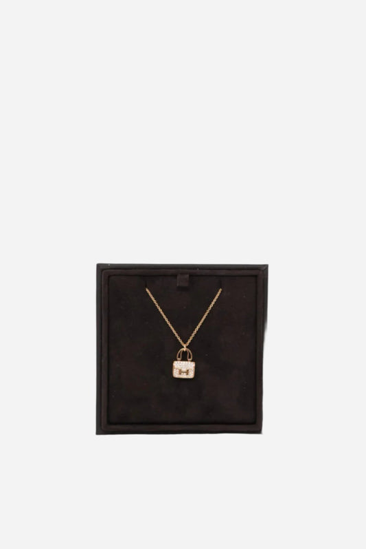 HERMES Constance pendant Rose Gold Diamond