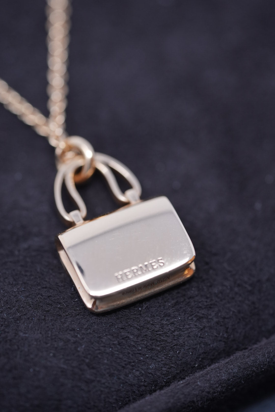 HERMES Constance pendant Rose Gold Diamond