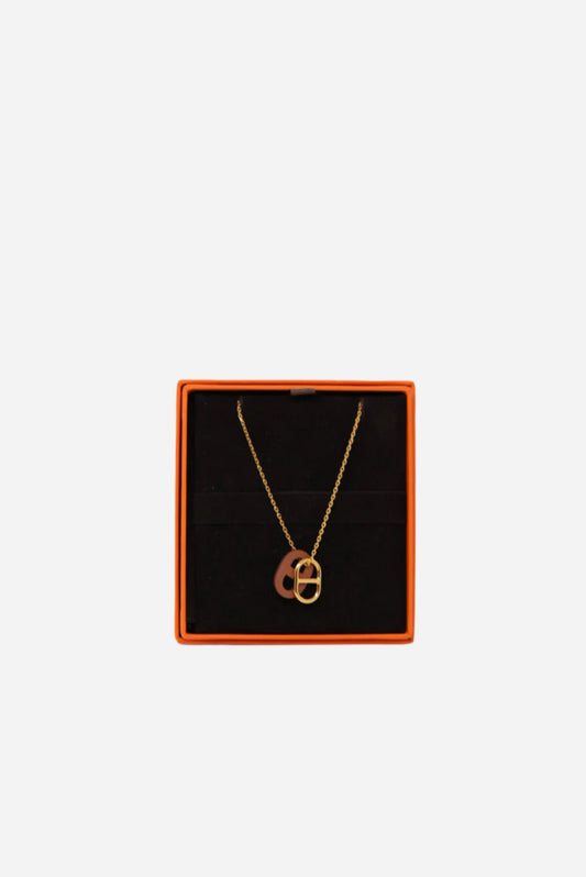 HERMES O'Maillon Pendant Necklace New