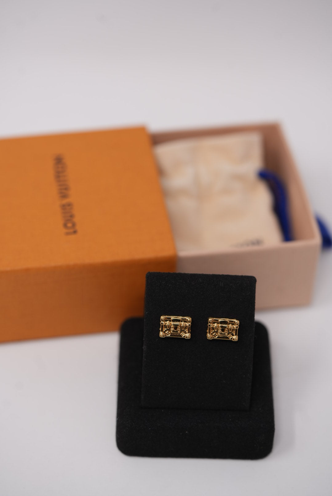 Louis Vuitton Petite Malle Earrings w/box