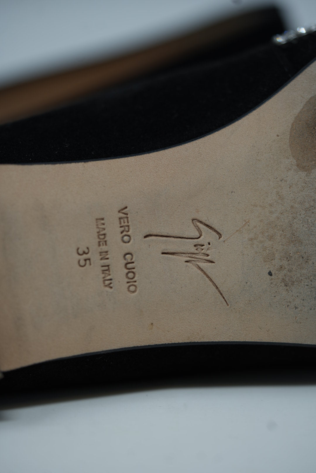 Giuseppe Zanotti Black Velvet Crystal Loafer