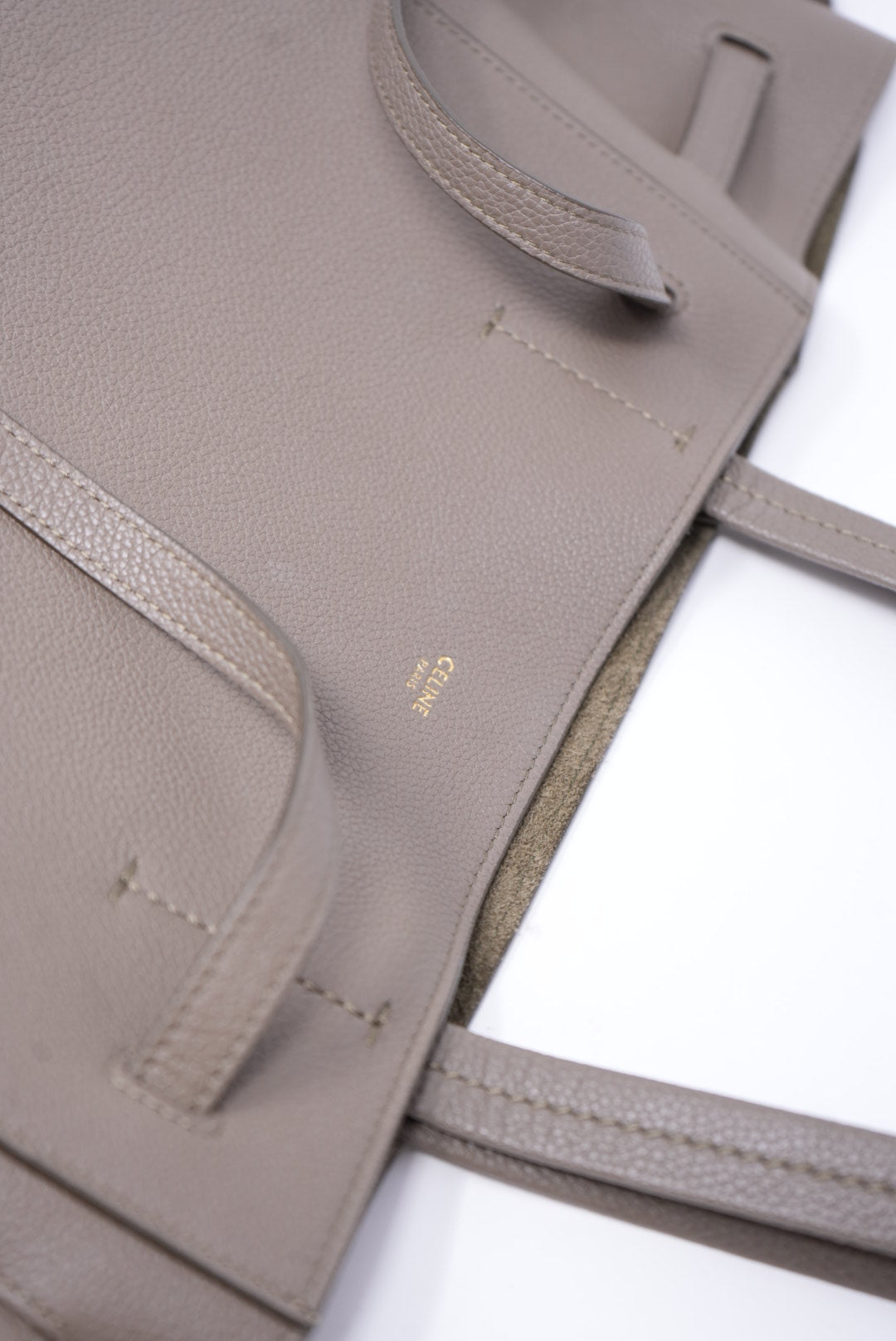 Celine Cabas Tote Calfskin Grey