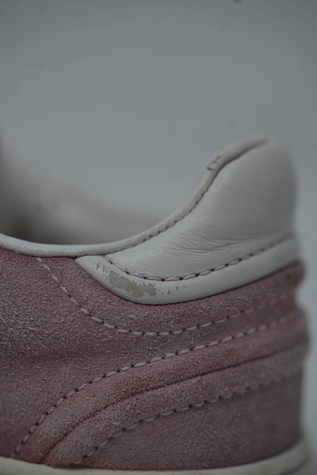 Valentino Pink/White Leather Suede Sneakers