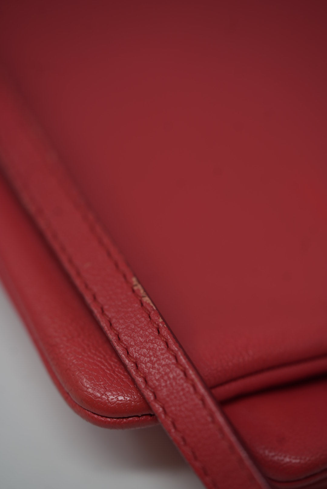 Celine Red Trio Leather Crossbody Color Refurnished