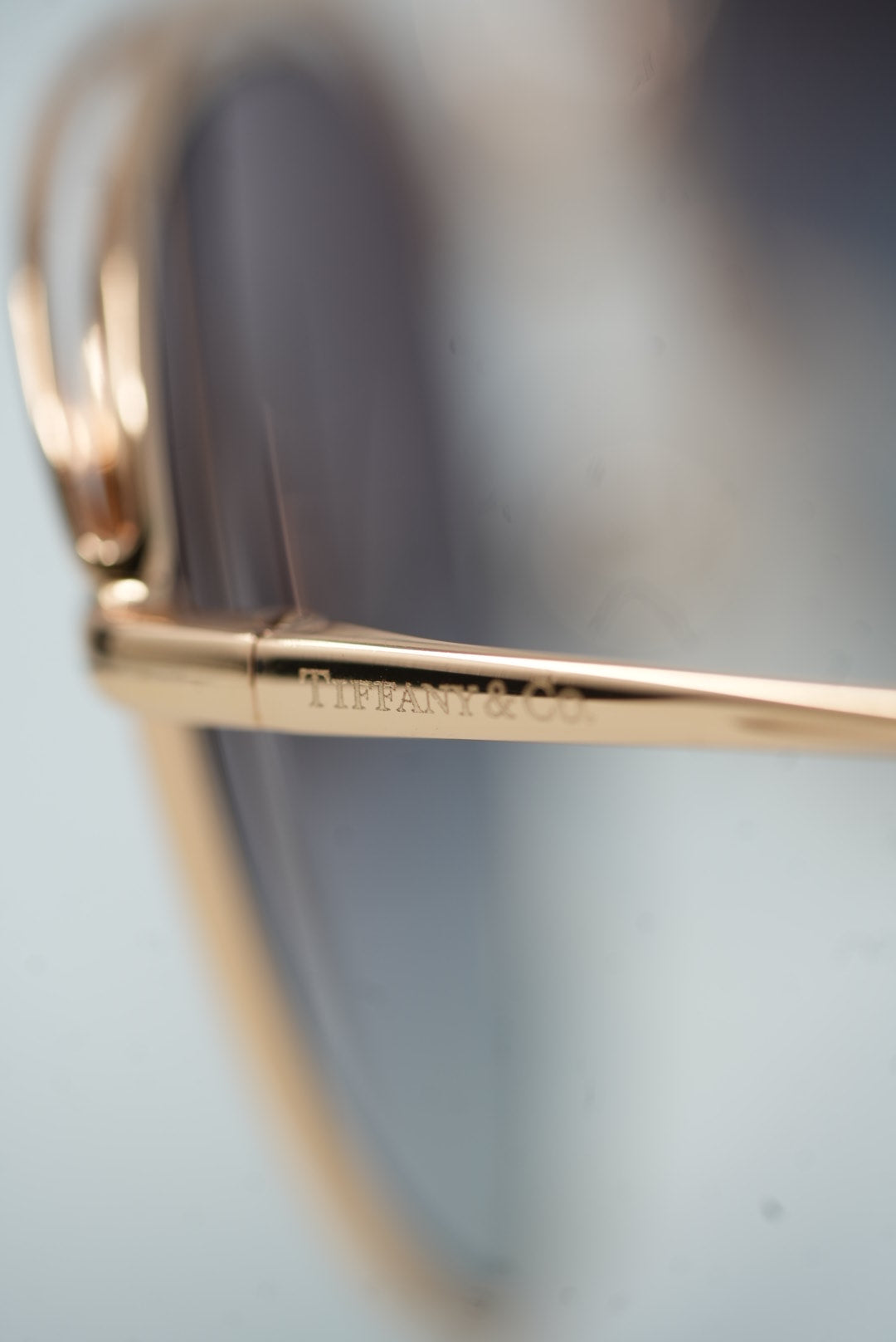 Tiffany & Co Metal Frame Sunglasses Gold Full Set NWT