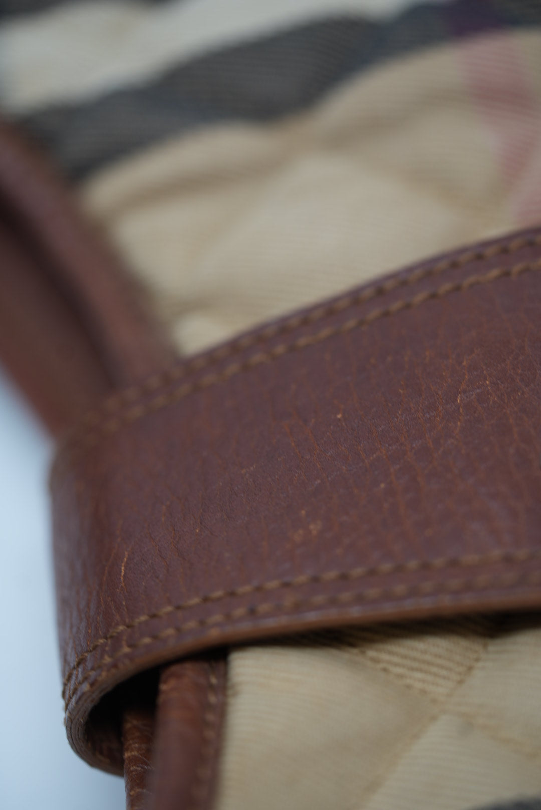 Burberry Brown Nova Check Hobo Bag