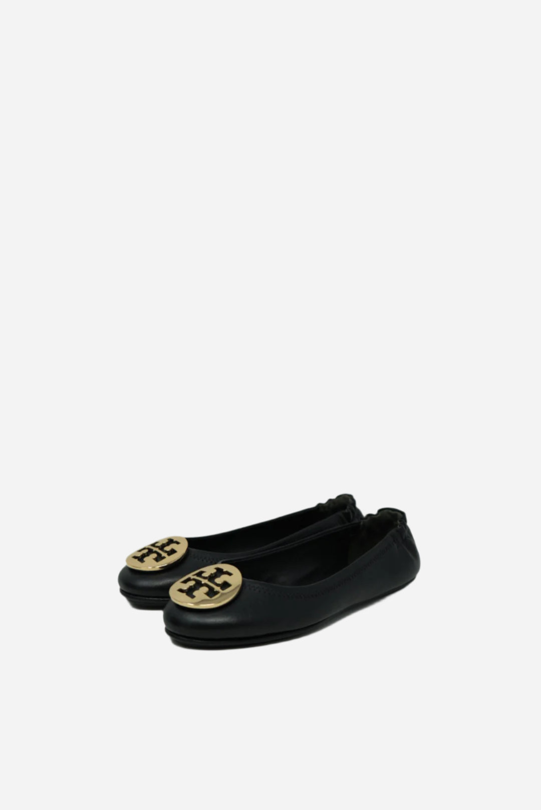 Tory Burch Black Minnie Leather Flats