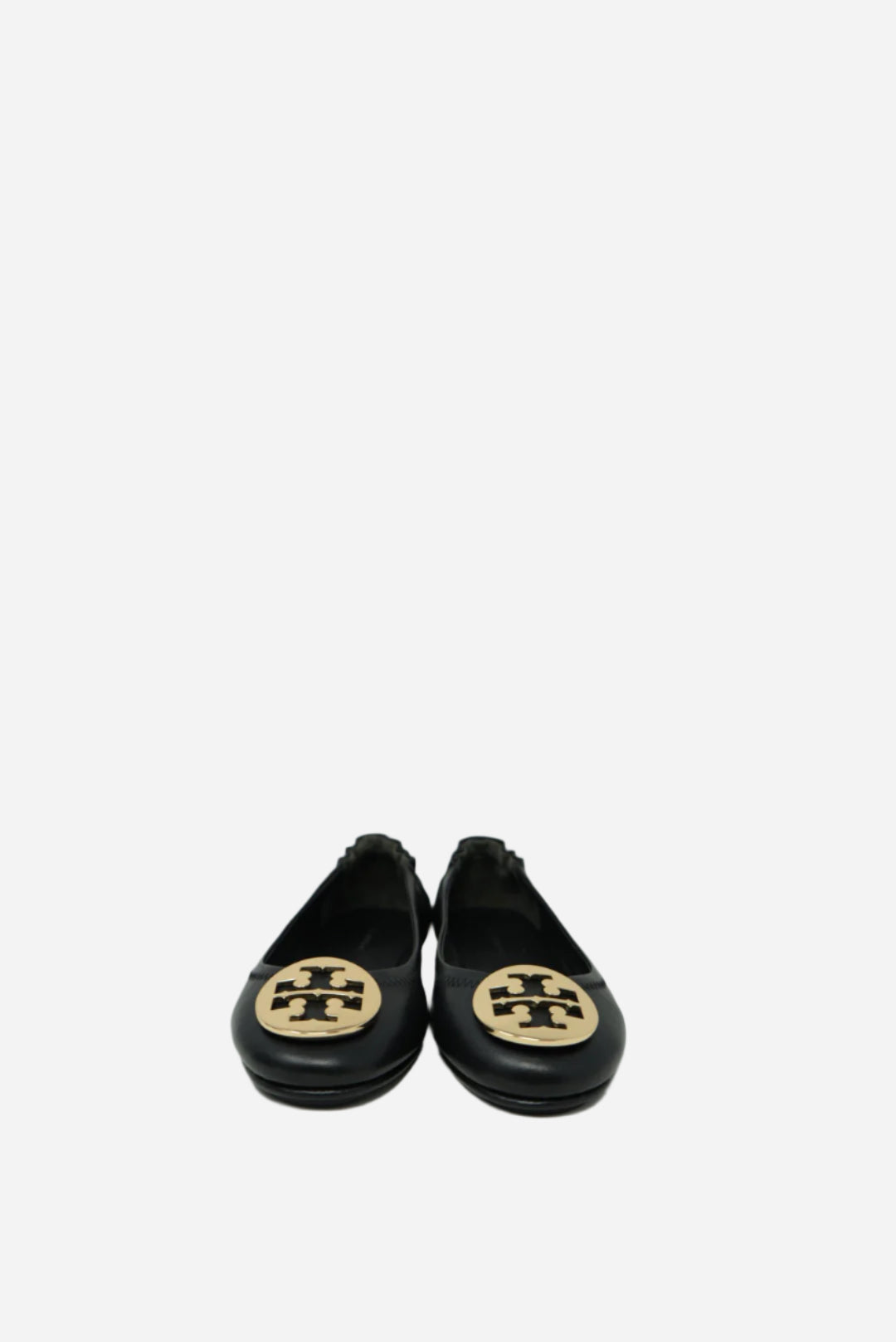 Tory Burch Black Minnie Leather Flats