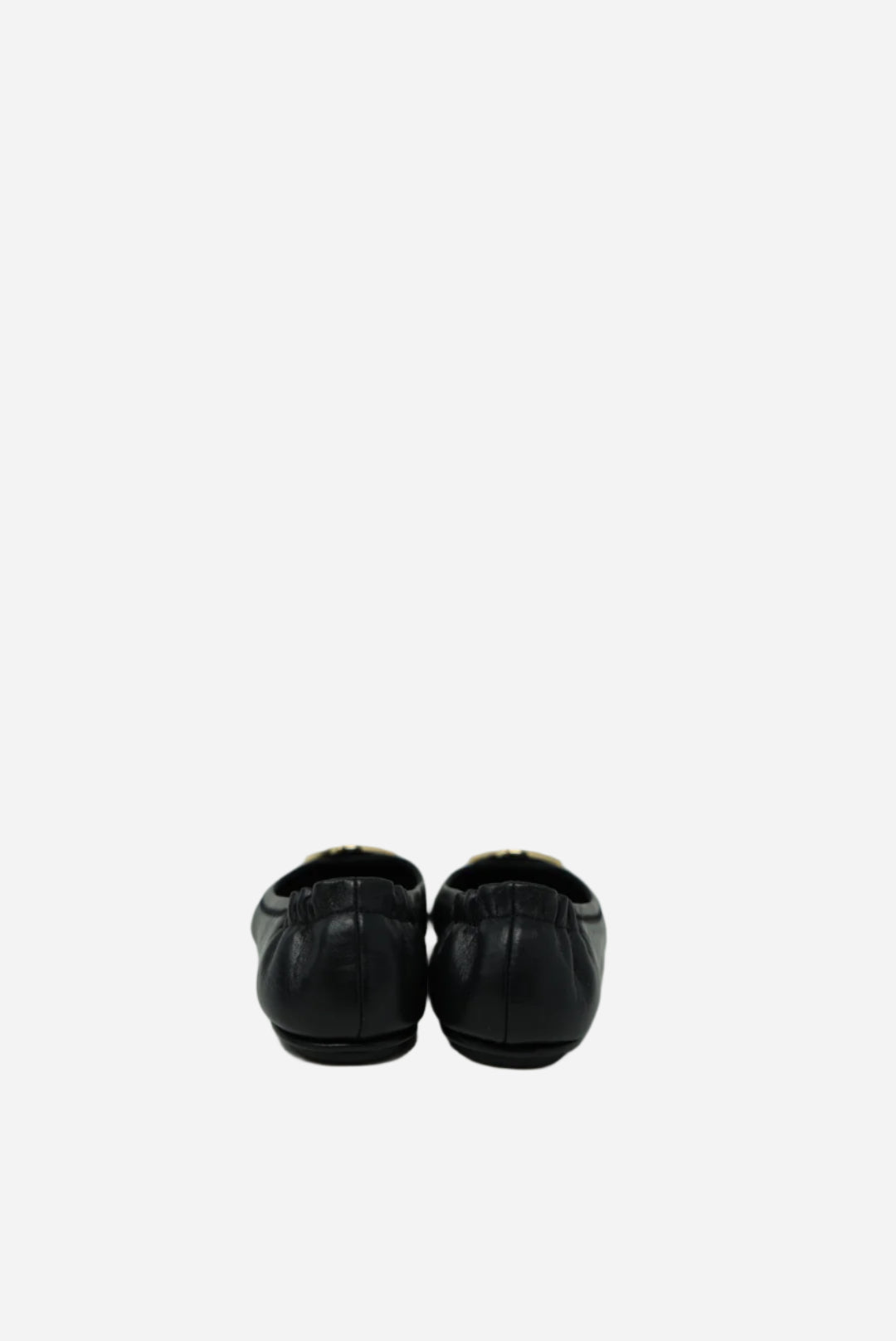 Tory Burch Black Minnie Leather Flats