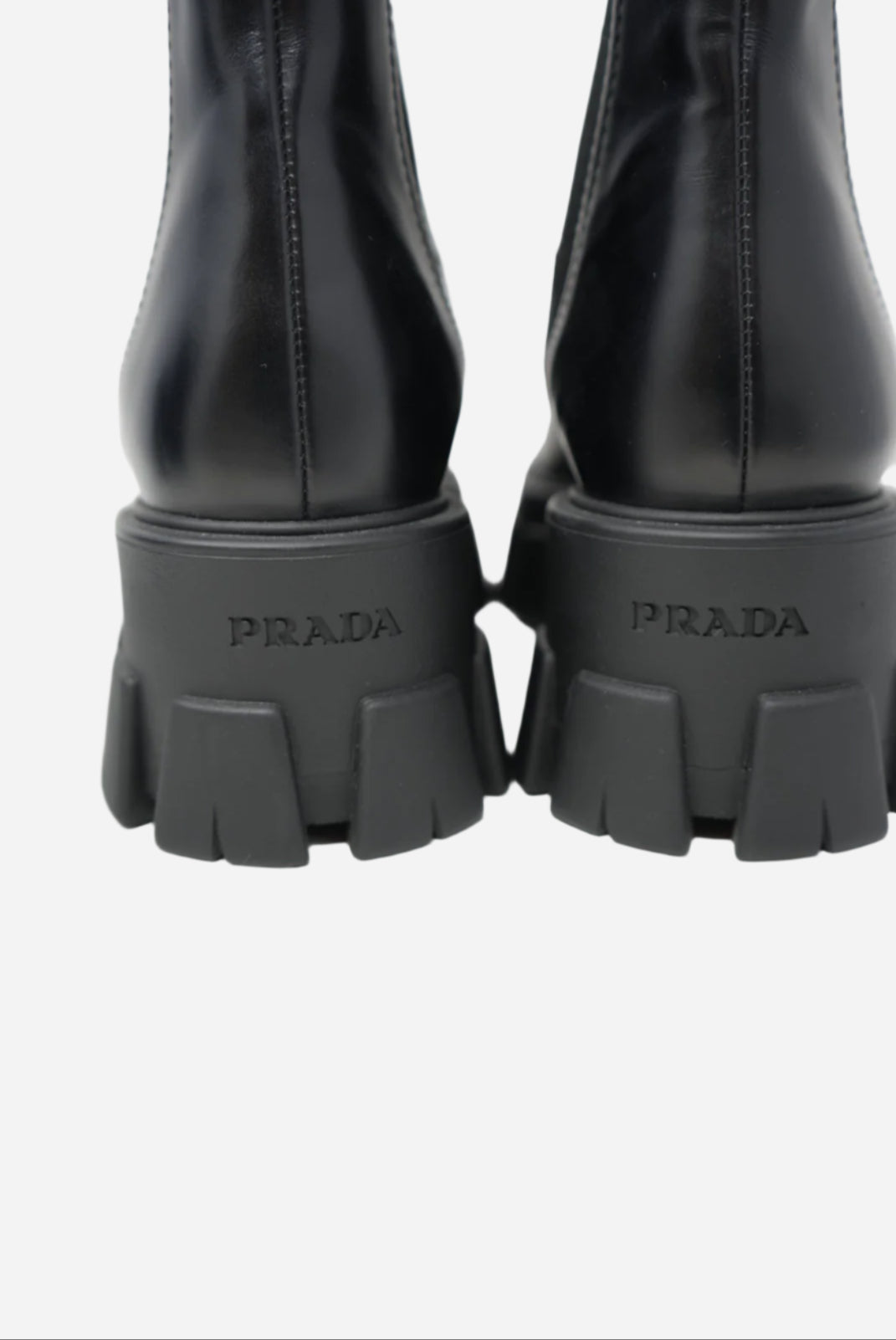 Prada Momlich Black Leather Ankle Brooks