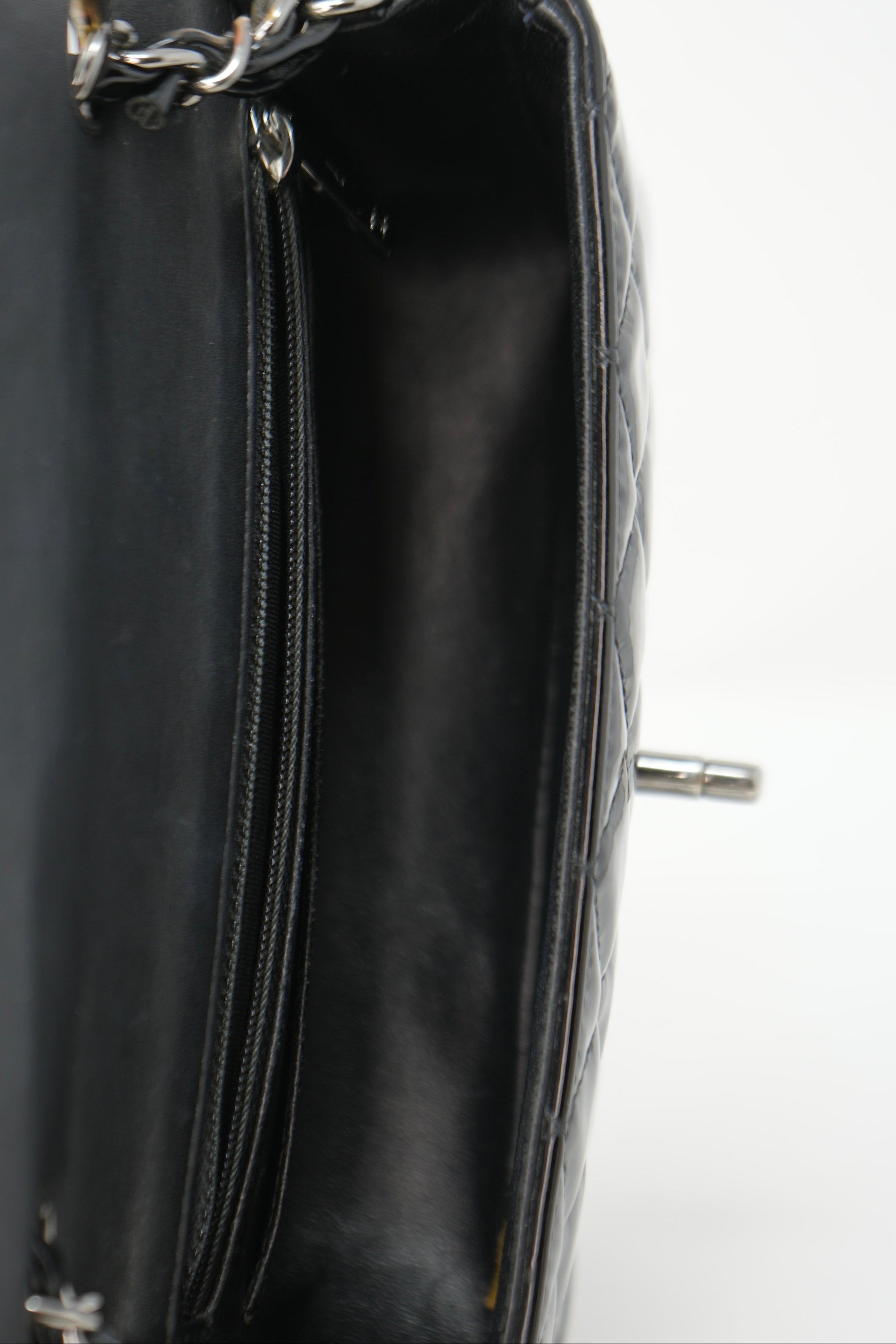 Pre-owned Chanel 2015 Patent Mini Rectangle Flap