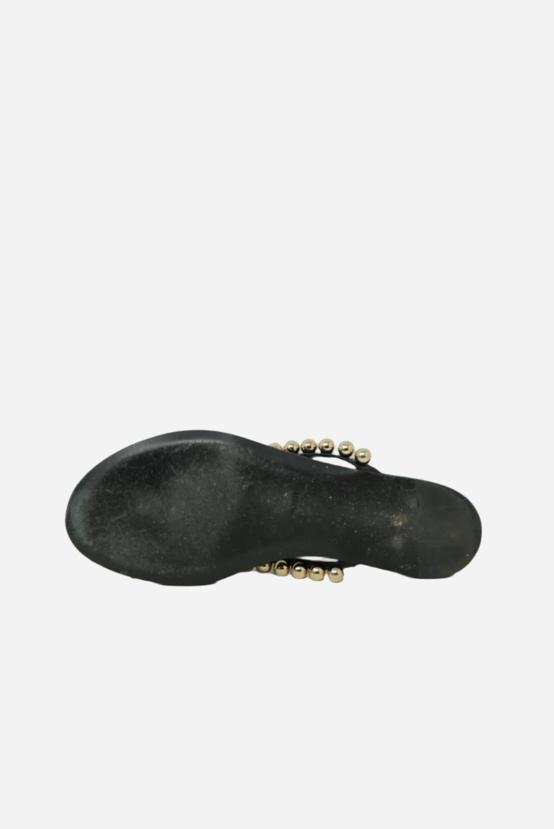 Jil Sander Black Leather Flip Flops