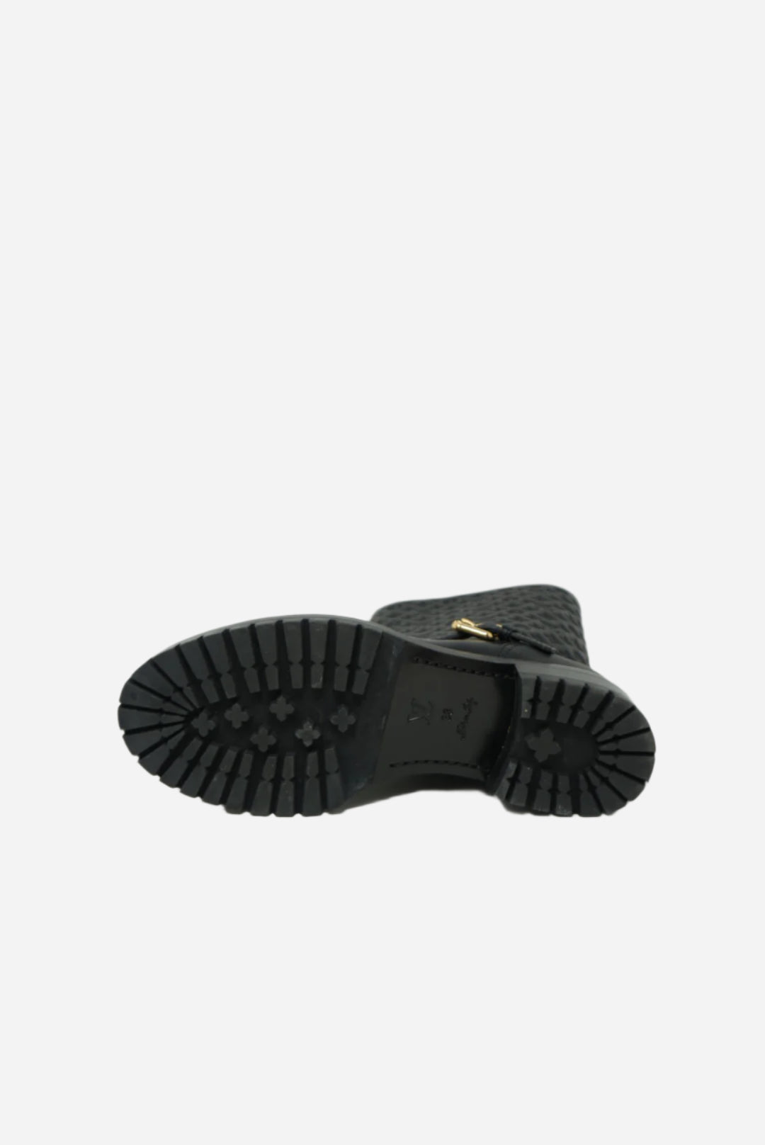 Louis Vuitton Black Monogram Leather Boots