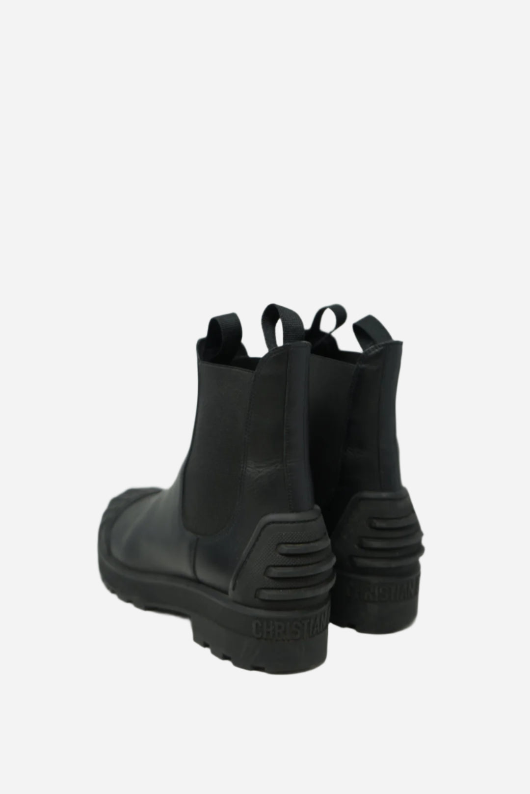 Dior Black Leather Ankle Boots