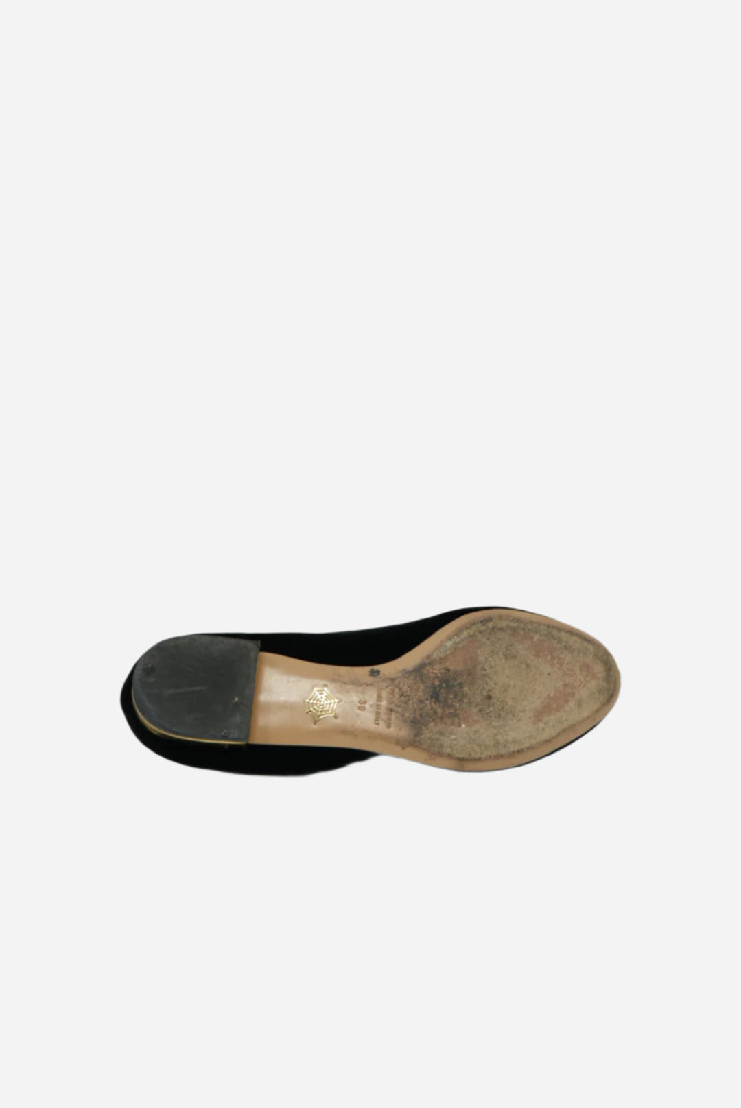 Charlotte Olympia Black Velvet Kitty Flats