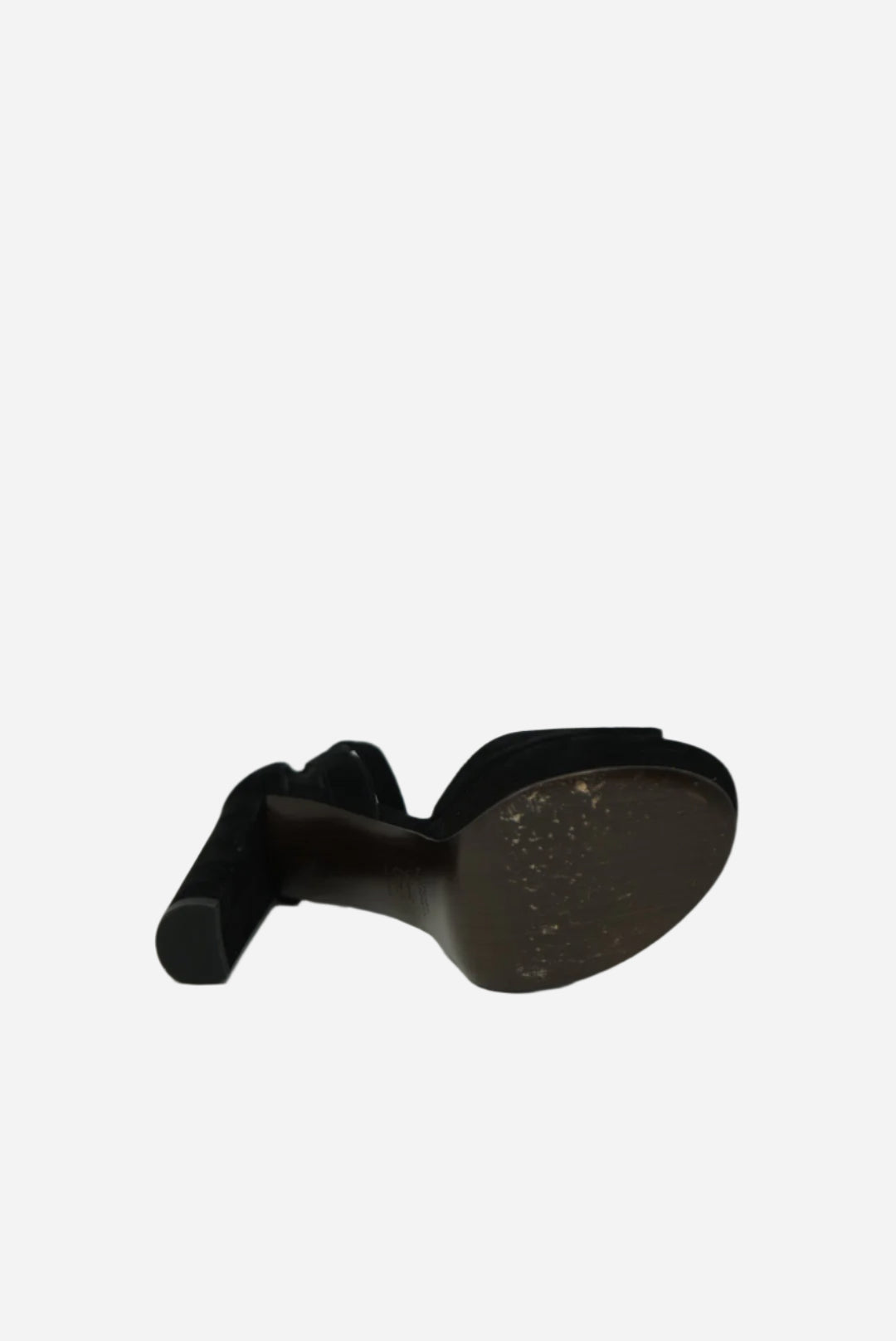Stuart Weitzman Black Suede Platform Sandals