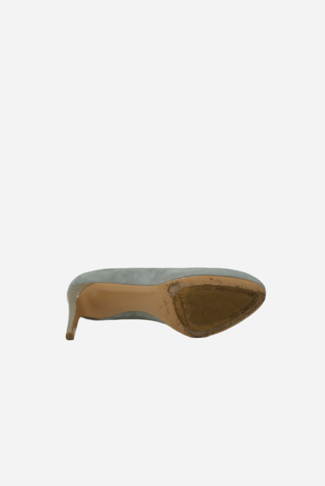 Salvatore Ferragamo Grey Suede Heeis