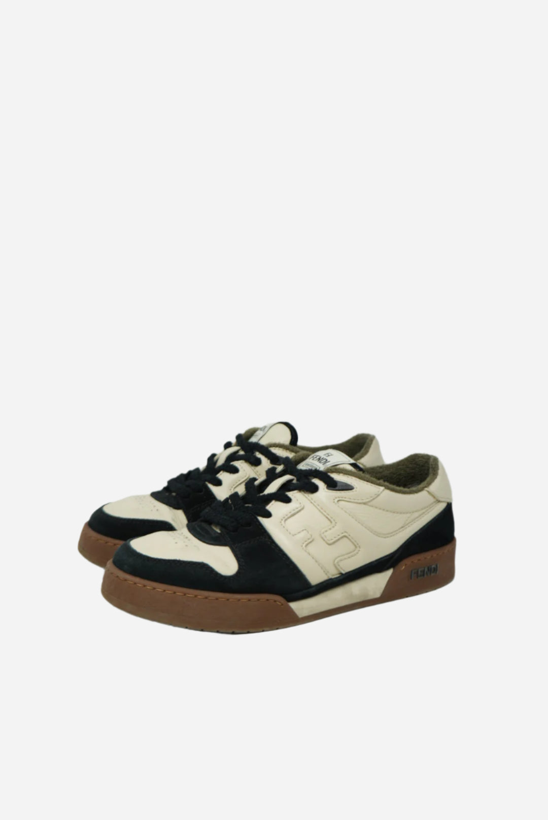 Fendi Match Low tops in black suede