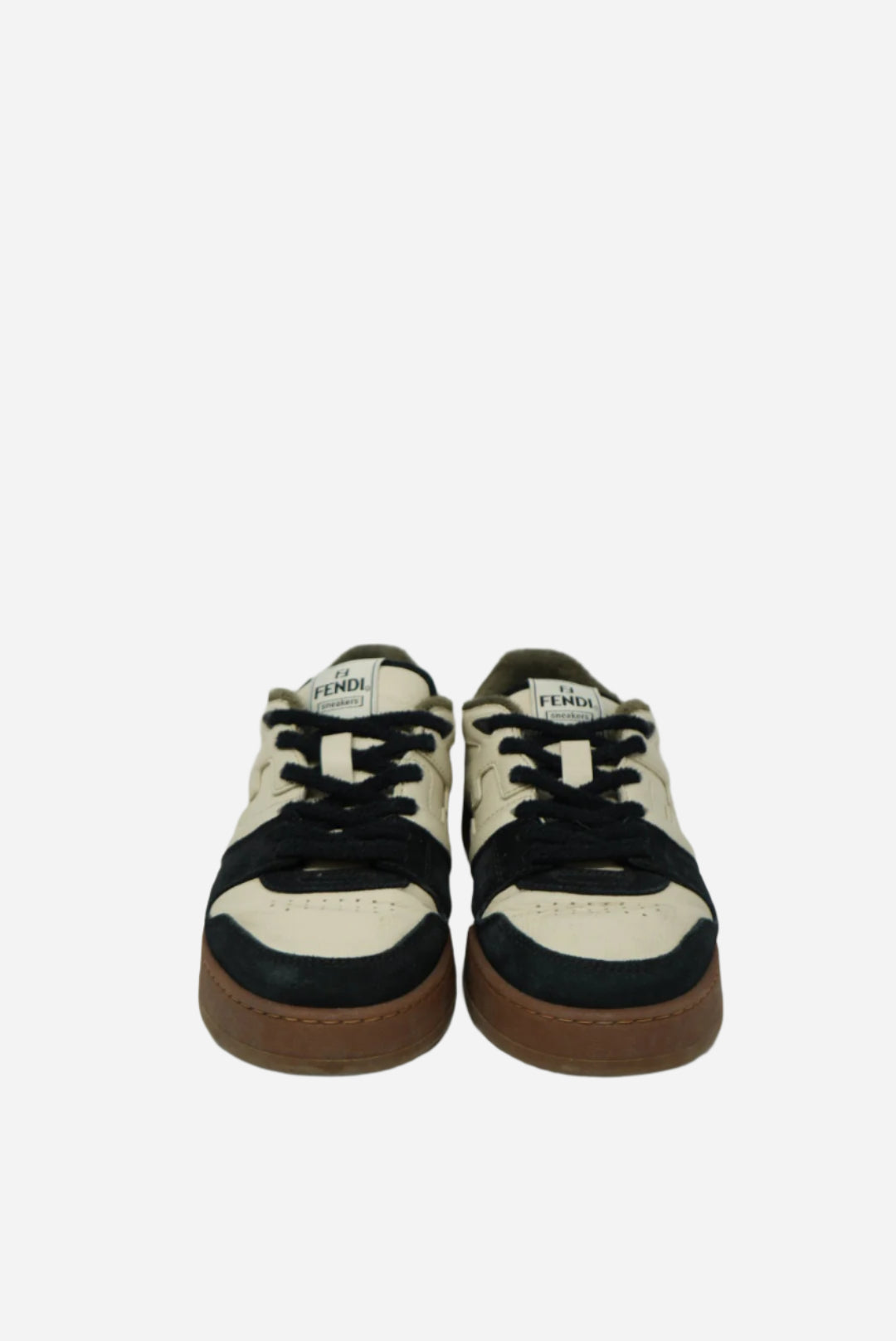 Fendi Match Low tops in black suede