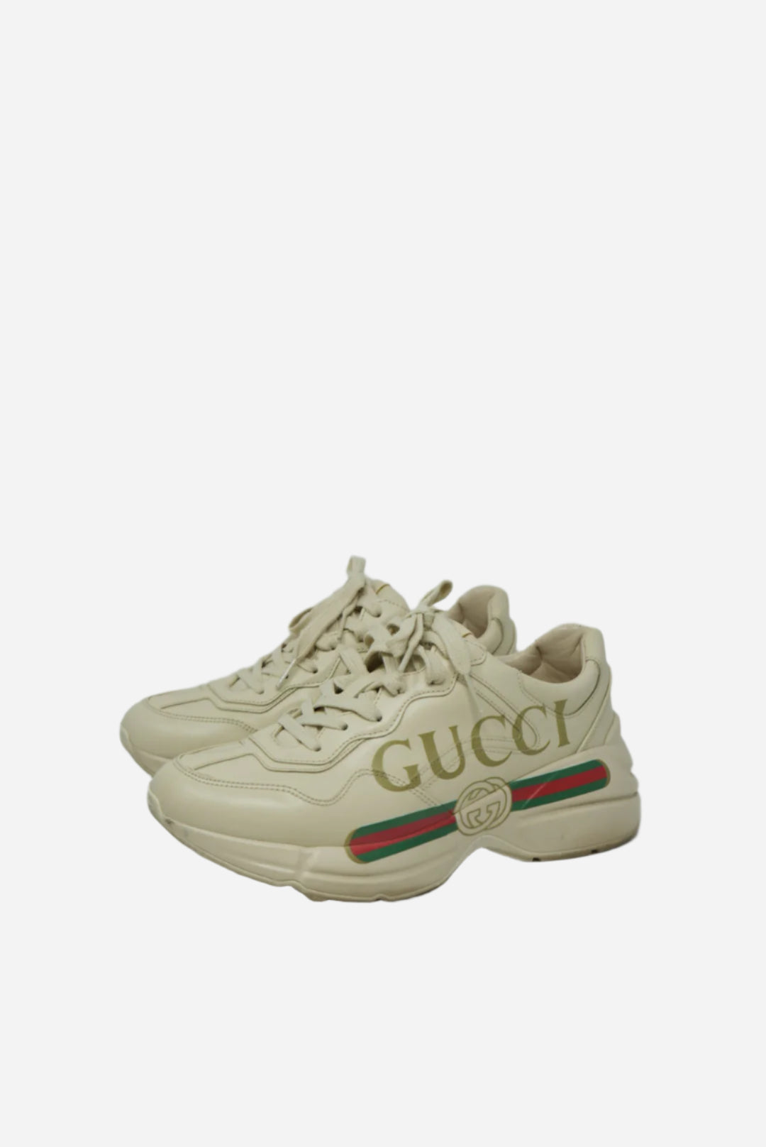 Gucci Calfskin Logo Sneakers
