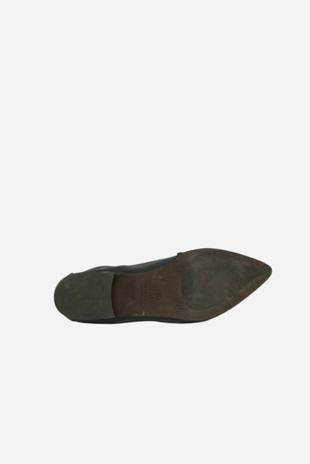 Brunello Cucinelli Black Leather Loafer