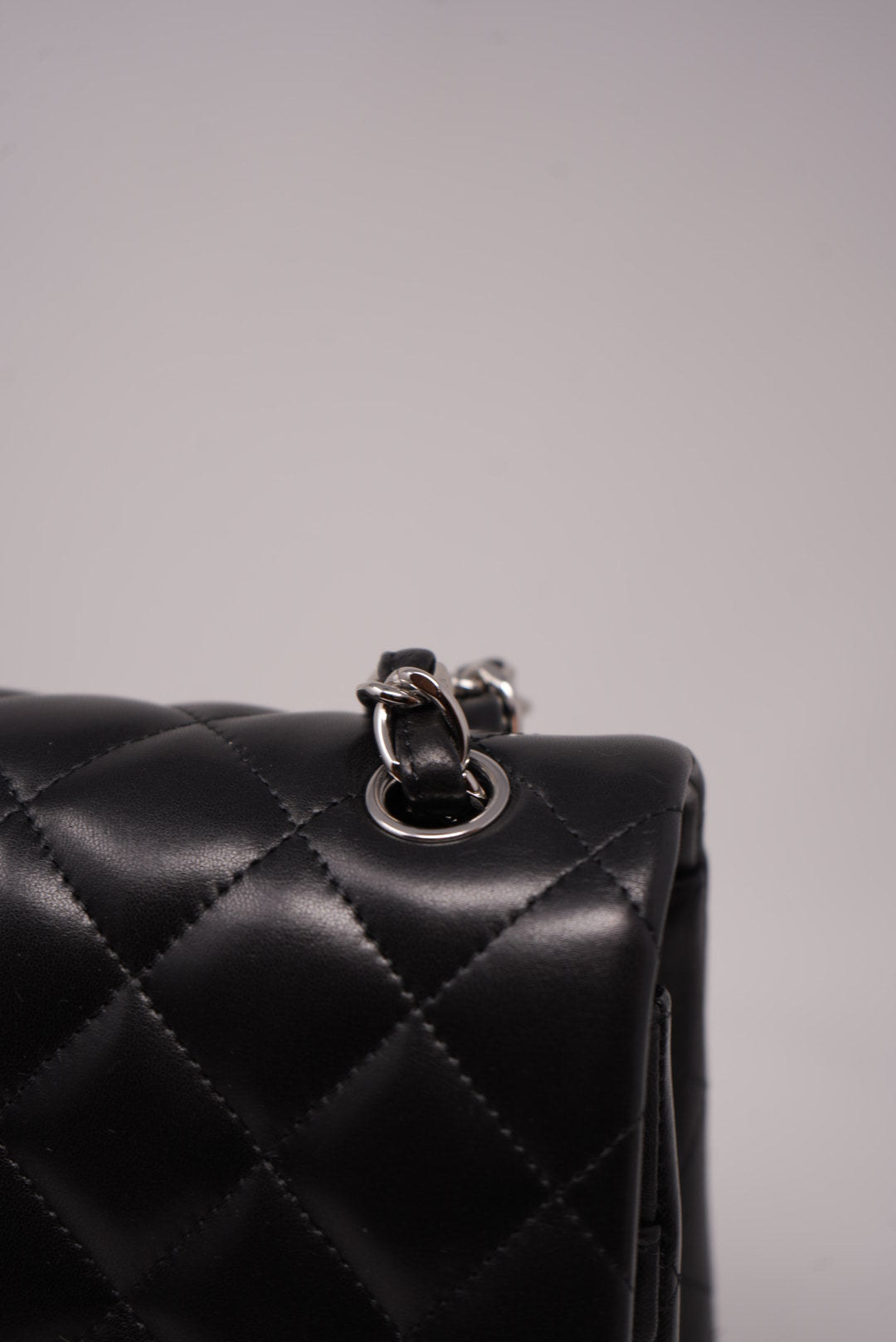 Pre-Owned CHANEL Lambskin Jumbo Double Flap Handbag(Retail $15,050.00)