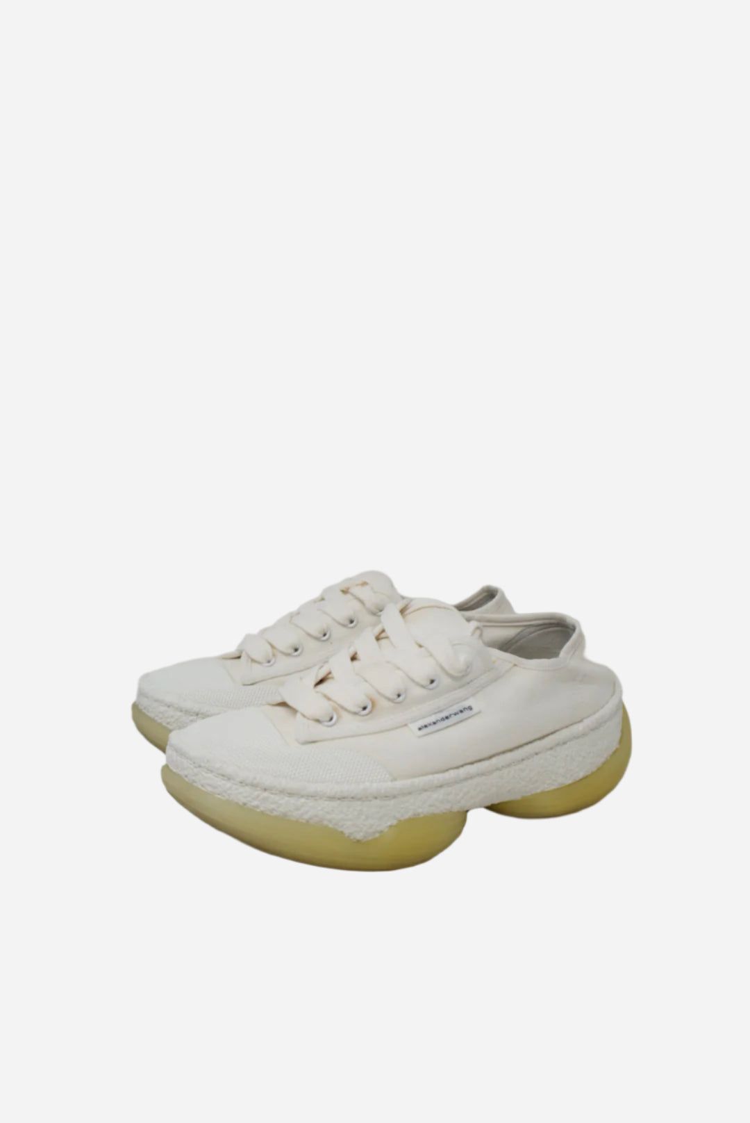 Alexander Wang White Canvas Sneakers