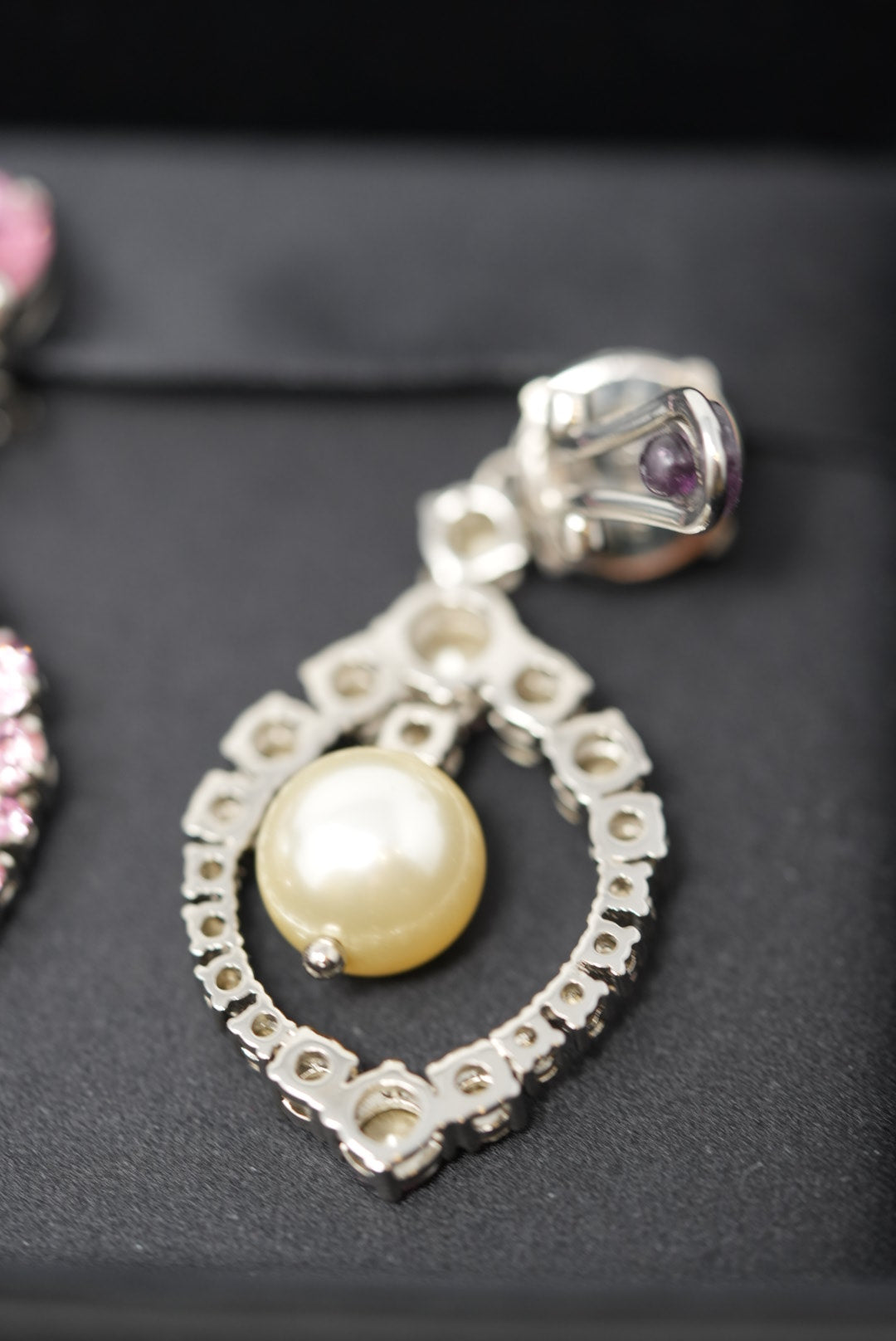 Miu Miu Faux Pearl Drop Ear-clips