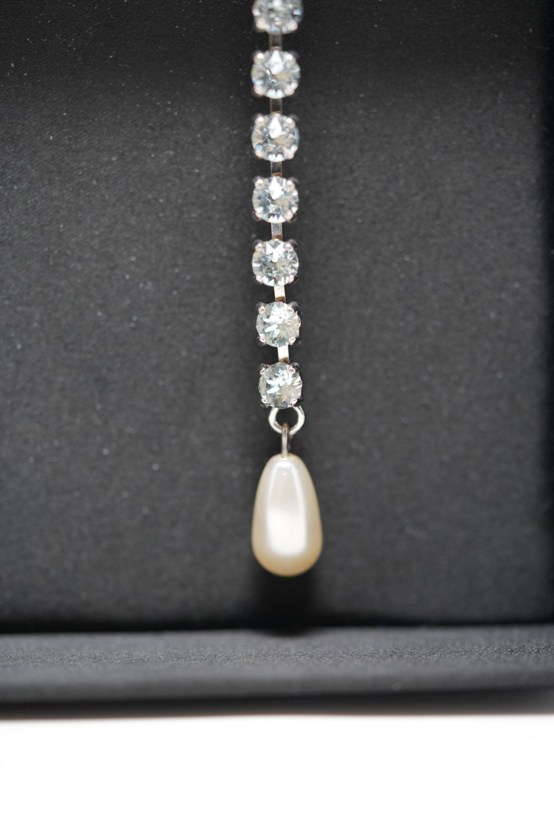 Miu Miu Rhinestone Drop Ear-clips