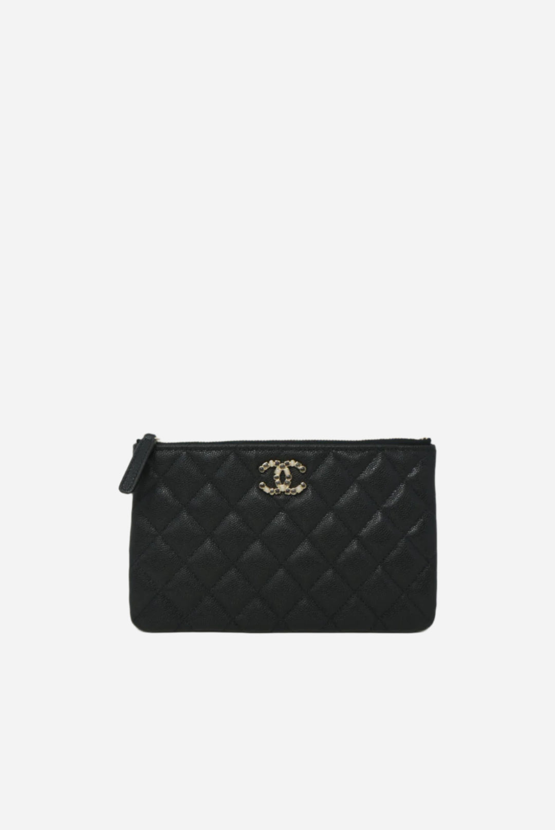 Pre-Owned Chanel Black Caviar Small Pouch 2023