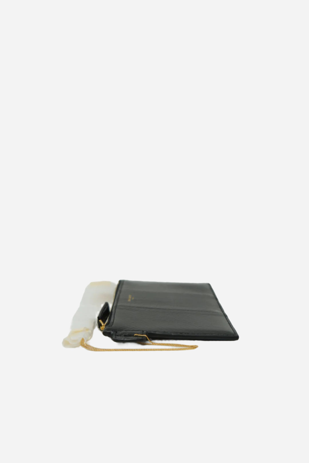 Saint Laurent Embossed Leather Chain Pouch NWT