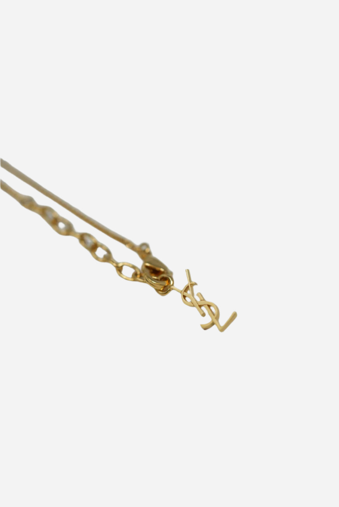 Saint Laurent Embossed Leather Chain Pouch NWT