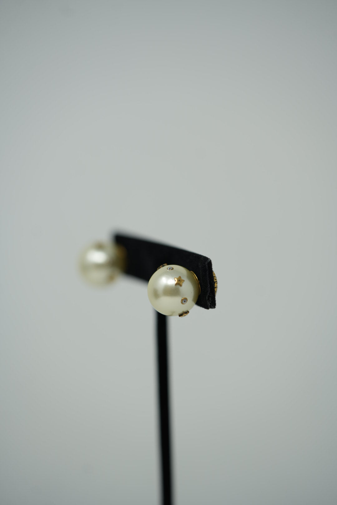 Dior Faux Pearl J'adior Tribal Earrings