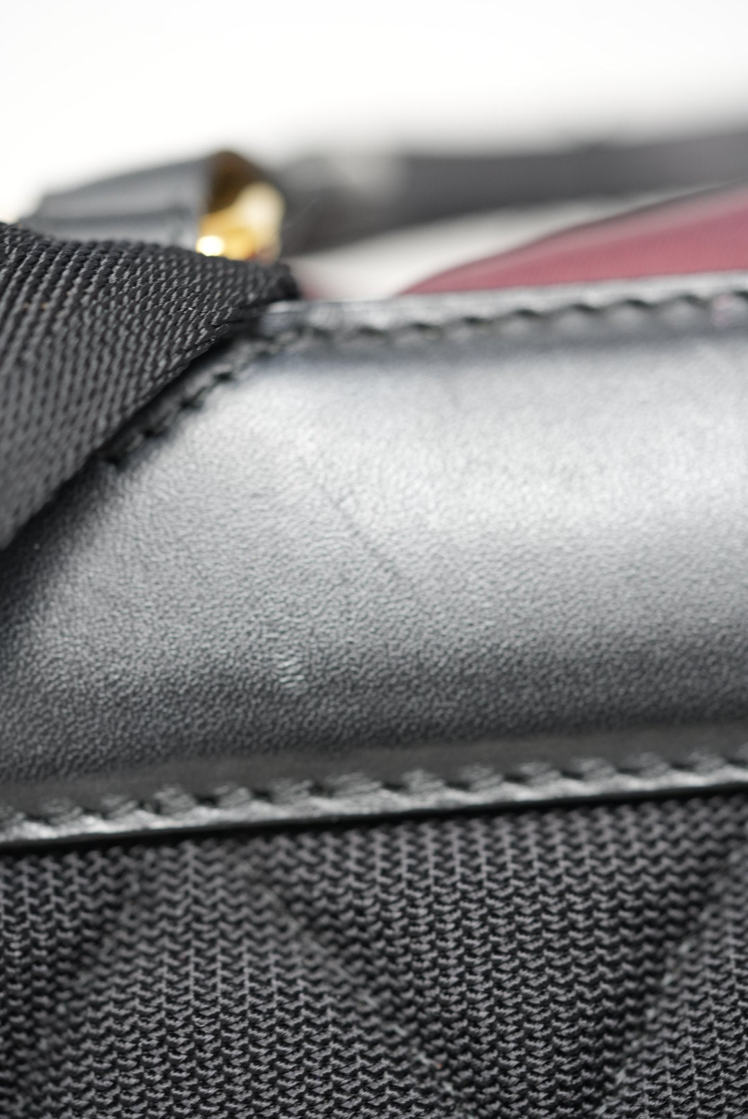 Burberry Burgundy Nylon Backpack