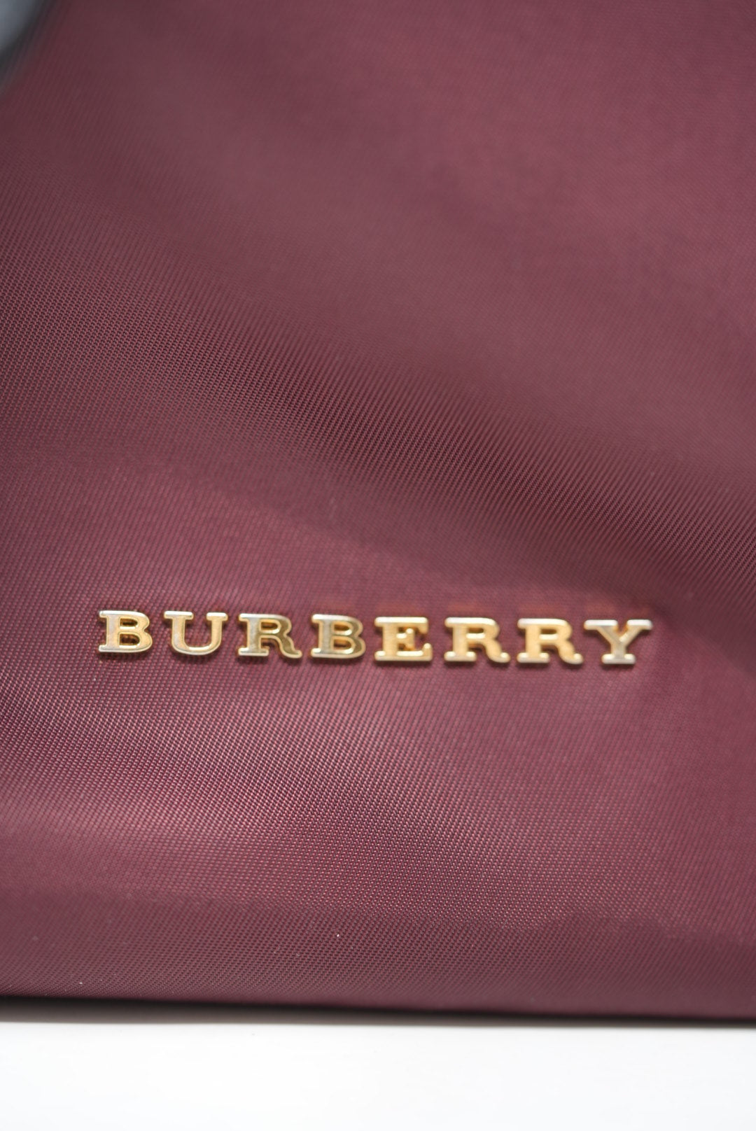 Burberry Burgundy Nylon Backpack