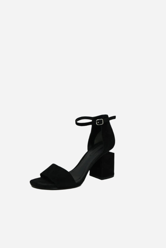 Alexander Wang Black Suede Sandals .
