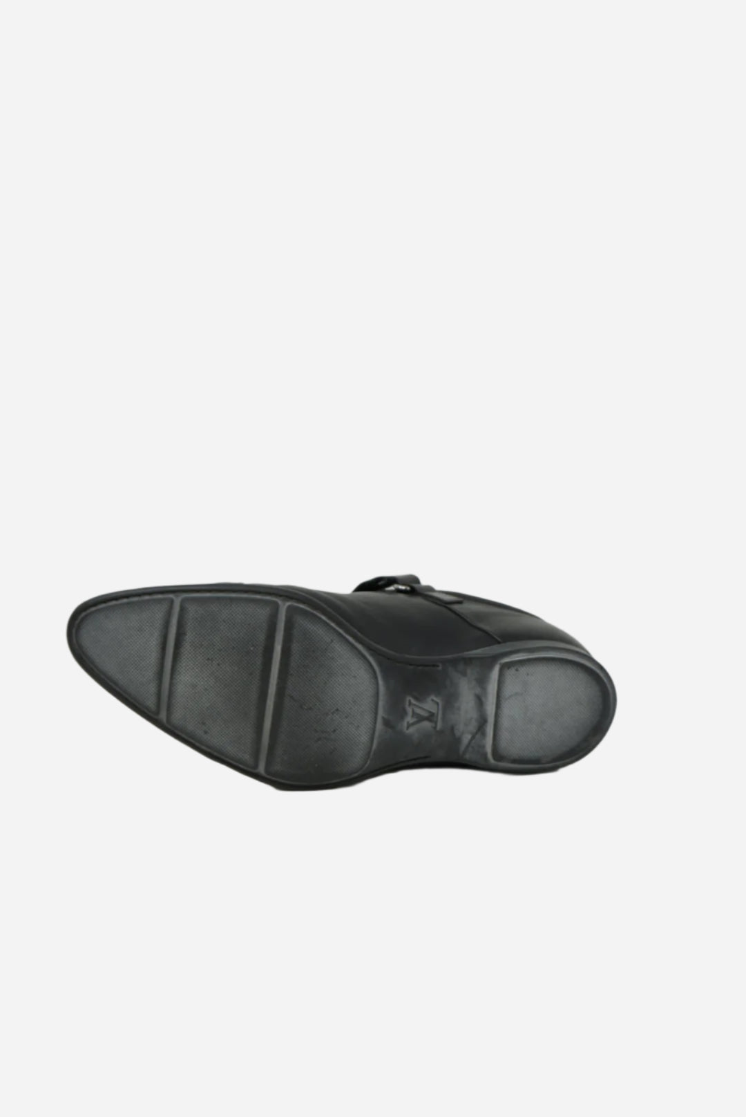 Louis Vuitton Black Leather Zip Up Derby