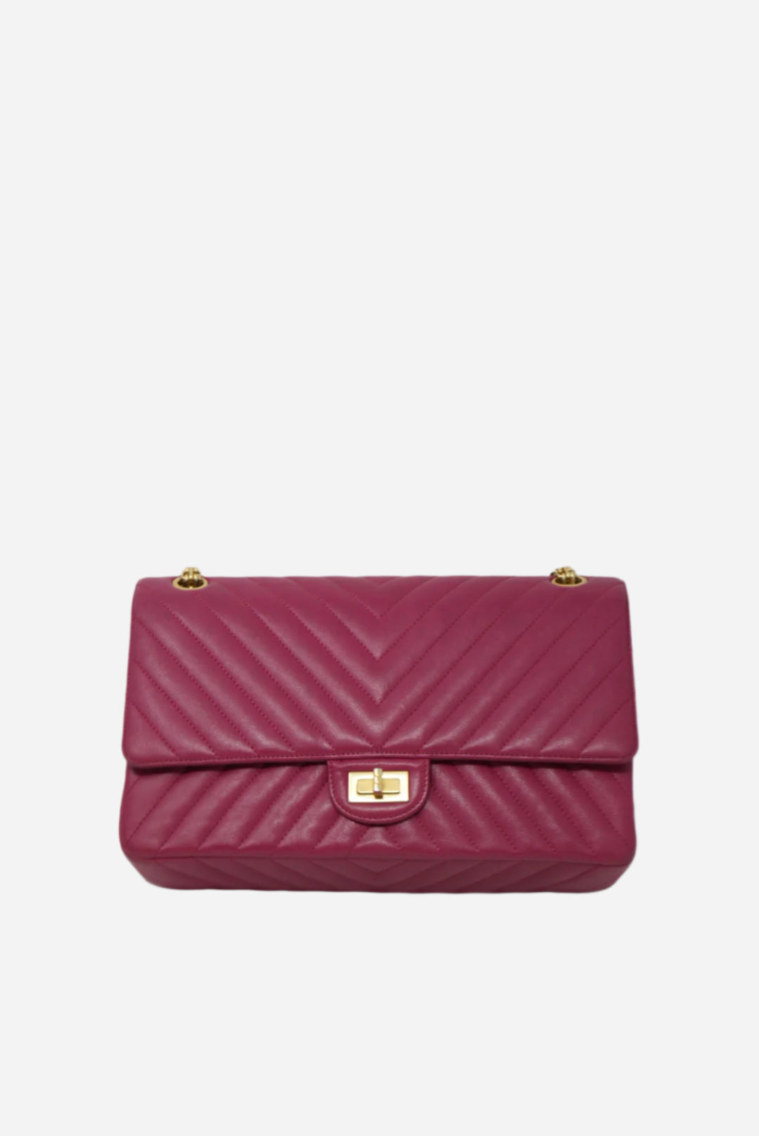 Pre-Owned Chanel Chevron 2.55 Calfskin Large 2016-2017