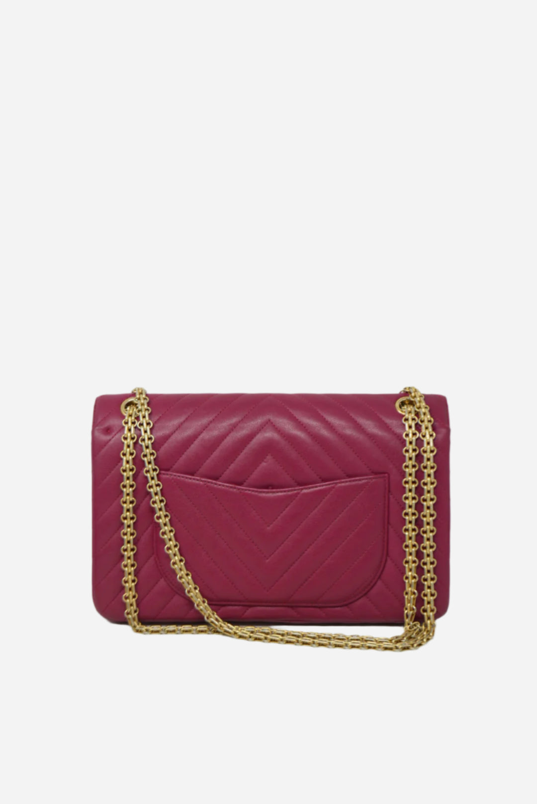 Pre-Owned Chanel Chevron 2.55 Calfskin Large 2016-2017