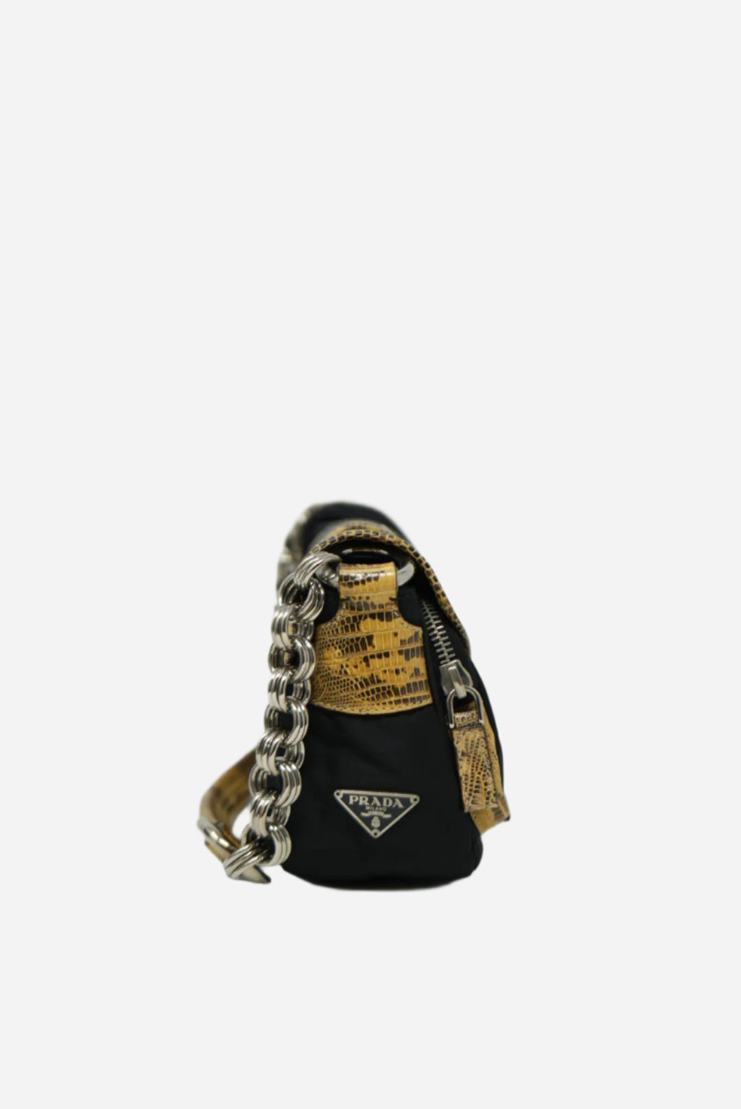 Prada Nylon/Lizard/Alligator Embossed Bag 2004