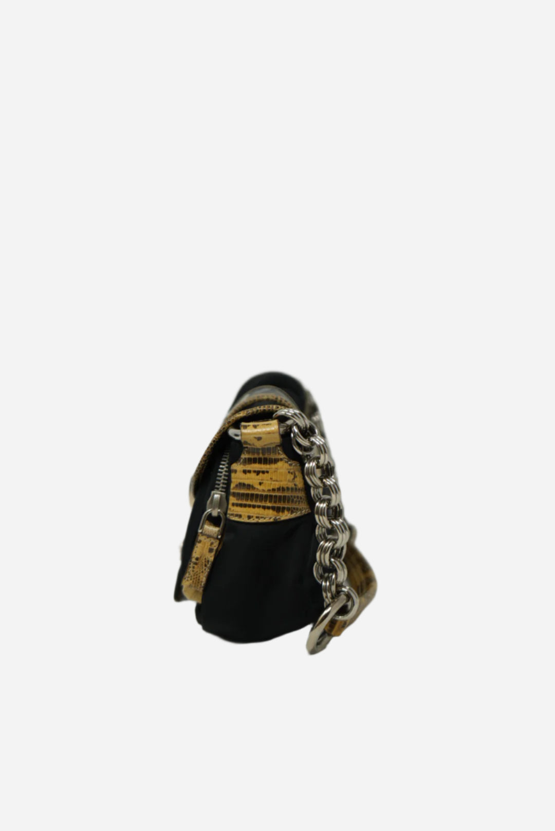 Prada Nylon/Lizard/Alligator Embossed Bag 2004