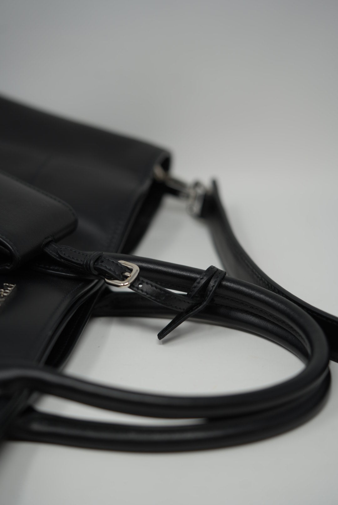 Prada Calfskin Tote Bag With Strap