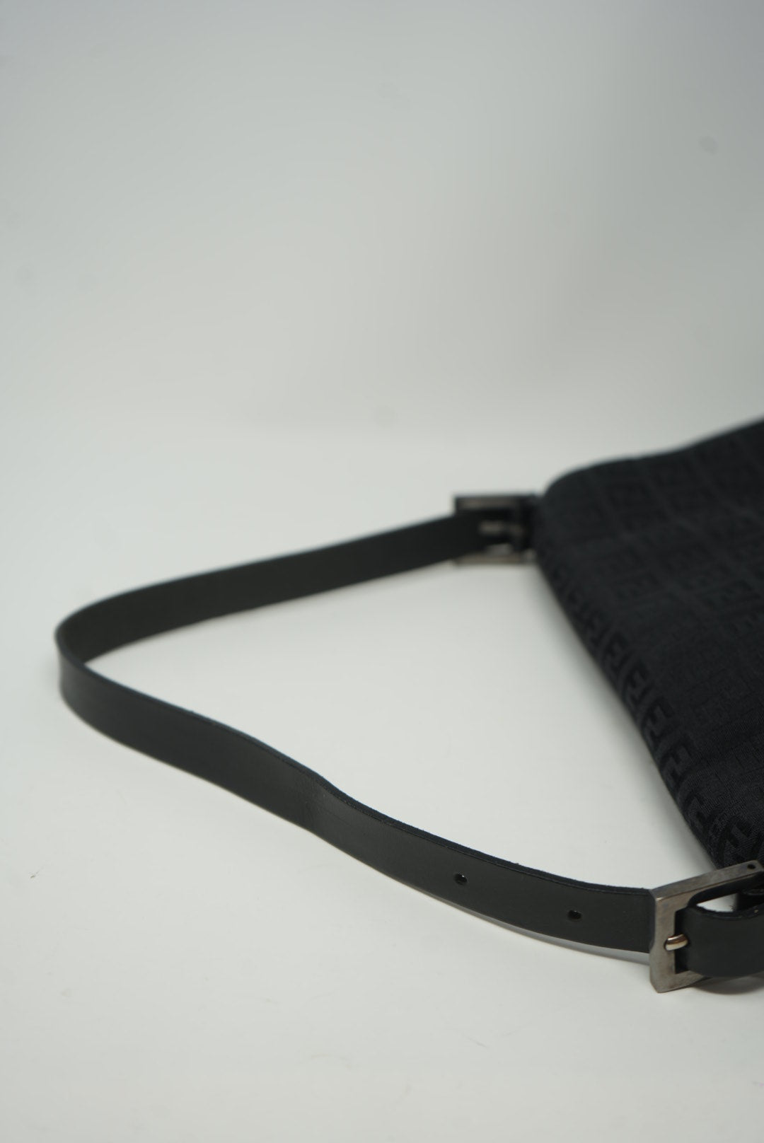 FENDI 90s Zucca Baguette Large Black