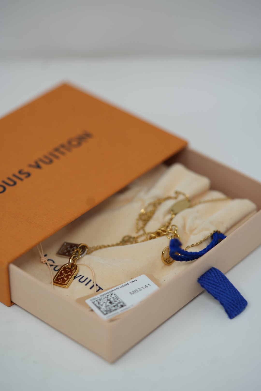 Louis Vuitton Nanogram Name Tag Necklace