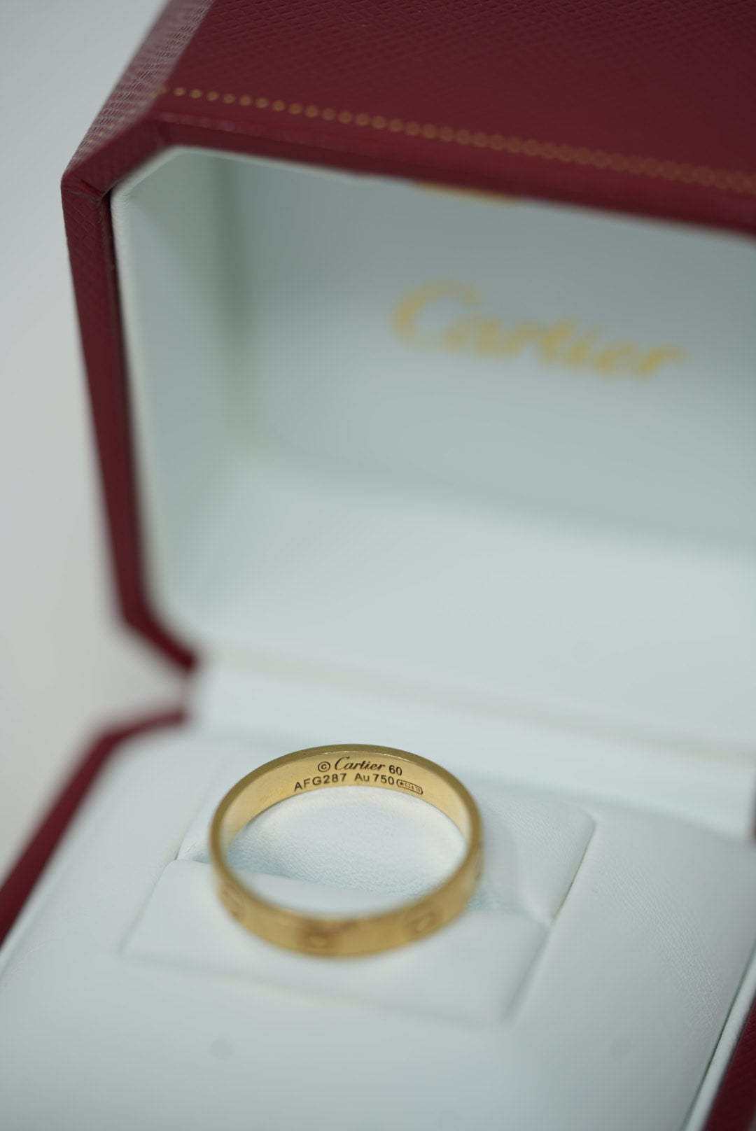 Cartier Love Ring 18K Yellow Gold #60