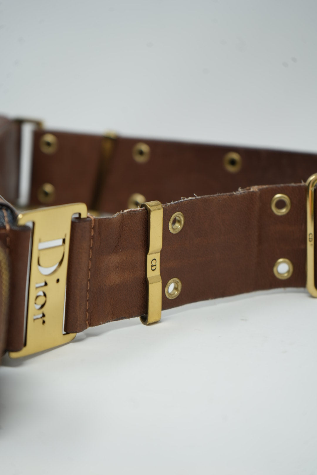 Dior 2002 Denim Punk Shoulder Bag