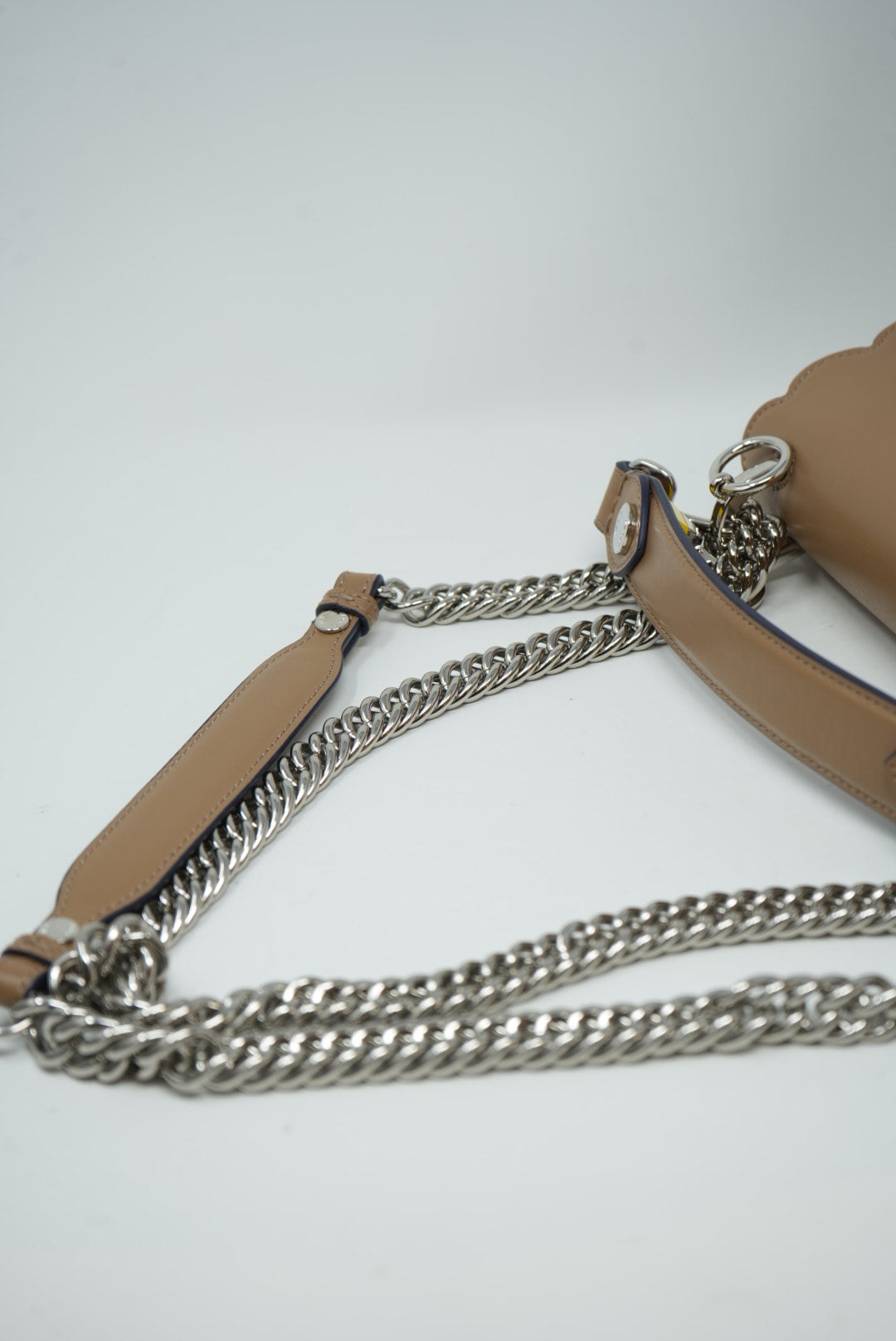 FENDI Kan I Shoulder Bag Beige